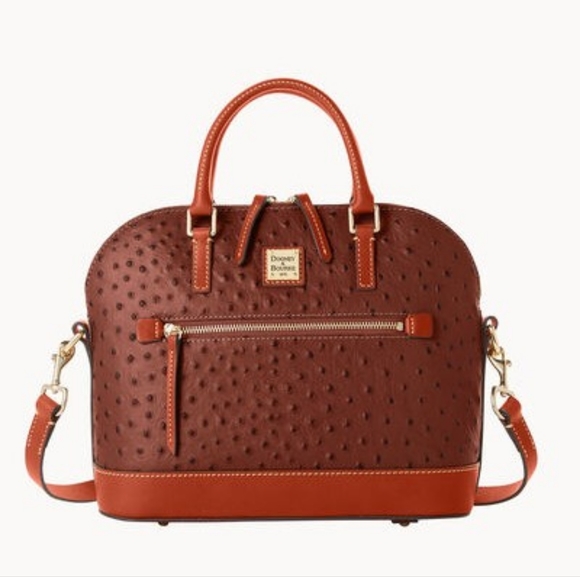 Dooney & Bourke Bags Dooney And Bourke Ostrich Domed Satchel Poshmark